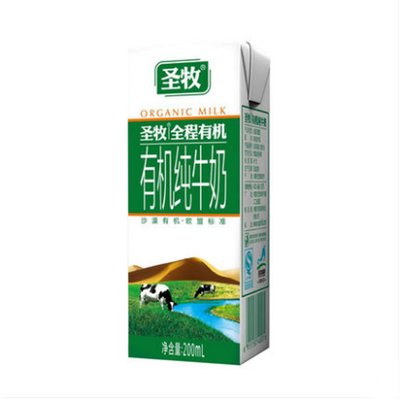 圣牧精品装纯牛奶200ml*12盒/1箱