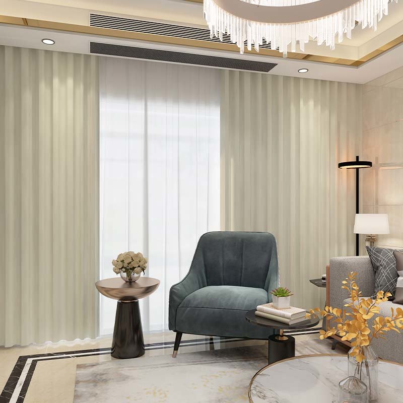 窗帘窗纱瑞丽棉纯色系列挂钩款加厚全遮光客厅卧室遮光窗帘阳台飘窗