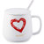角拓者创意办公室陶瓷杯带盖勺大容量个性卡通水杯家用杯子可爱马克杯女(love爱心)第5张高清大图
