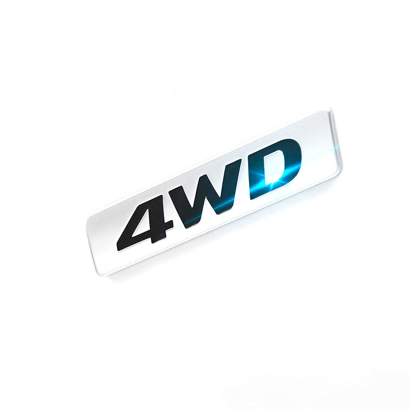 0排量标贴 高配4wd尾标四驱贴 标志 车标(其他 4w四驱标)
