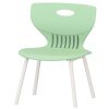 华杭 学生宿舍椅子靠背椅塑钢椅子简易椅子宿舍用椅子 HH-ZY015(绿色)
