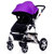 【*】MoonStater 欧式儿童婴儿宝宝手推车高景观铝合金充气 相对透气设计(枣红)第2张高清大图