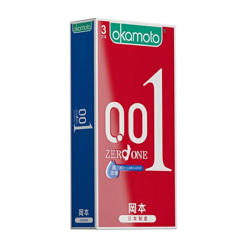 冈本避孕套国美好货001touch组合9片装紧致贴合质感超薄超润滑