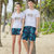 巴洛尼莫 情侣沙滩裤宽松版型夏季海边度假冲浪游泳漂流速干短裤(绿色 XXXL)第4张高清大图