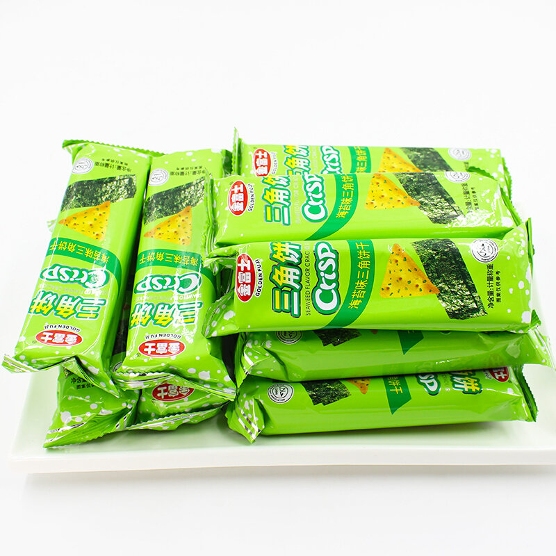 金富士海苔味三角饼300g休闲小零食点心糕点