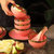 北欧轻奢碗盘碗筷组合创意网红陶瓷碗饭碗盘子餐具碗碟套装家用(粉色10人食组合套装 默认版本)第3张高清大图