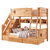 实木儿童上下床多功能组合两层双人床上下铺木床双层高低子母床(1350mm*1900mm 双层床+双抽+书架)第5张高清大图