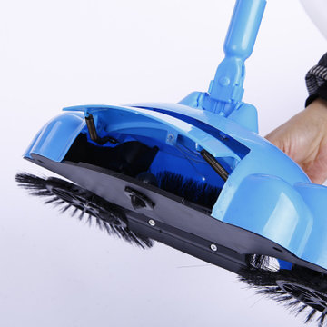 乾越 手推除尘扫帚/手持杆式扫地机/地板清洁扫把/家用手动吸尘器 多色随机