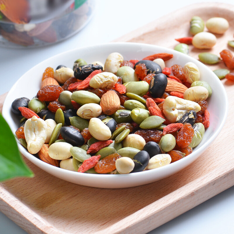 悠米每日坚果什锦果仁270g罐坚果炒货休闲零食小吃原味混合豆果仁果干