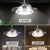 雷士照明智能隐形扇吊灯客厅餐厅卧室家用简约现代电扇灯具风扇灯(哑白-28瓦照明-3档风速-可定时)第3张高清大图