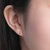 赛菲尔18k金耳钉女 彩金玫瑰金耳环耳钉   定价款 国美超市甄选第6张高清大图