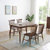 吉木多 北欧实木餐桌椅组合1.2 1.35 1.5米家用长方形饭桌轻奢家具（椅子默认温莎椅，如需牛角椅拍下备注）(1.2米胡桃色 一桌六椅)第2张高清大图