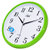 康巴丝时尚创意客厅钟表挂钟静音简约时钟C2246(绿色)第3张高清大图