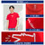Lee男士短袖T恤 圆领L438973RX80Y(红色 L)第4张高清大图