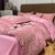 善纯韩式北欧风亲肤水洗剪花套件  海棠红1.5/1.8床床单款四件套（被套200*230） 简约时尚第4张高清大图