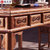 敬义堂红木餐桌中式饭台组合花梨实木长方形餐厅家具刺猬紫檀方形餐台(刺猬紫檀 1.58M餐台+10餐椅)第8张高清大图