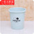 垃圾桶 塑料客厅无盖卫生间垃圾桶厨房欧式家用卧室垃圾筒lq0600(蓝色 小号)第5张高清大图