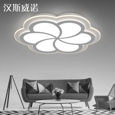 汉斯威诺现代简约创意花瓣led吸顶灯 温馨卧室灯大气客厅灯具HS102173(78*78 双色分段62W)