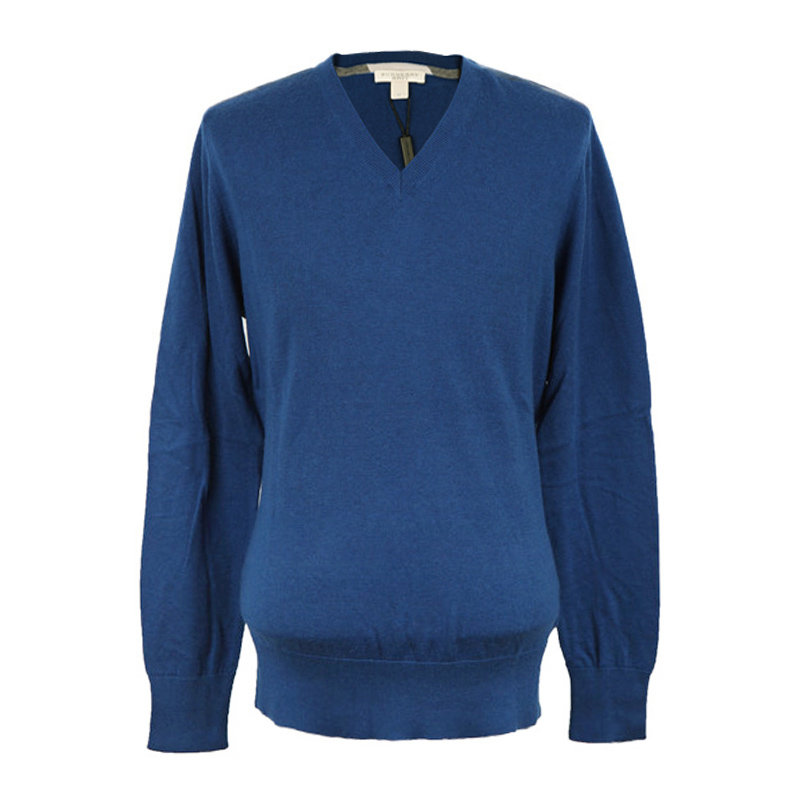 burberry蓝色外套(高仿巴宝莉蓝色针织外套)