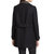 Burberry女士黑色羊毛领口拼皮铆钉设计长款保暖大衣 396612438黑 时尚百搭第3张高清大图