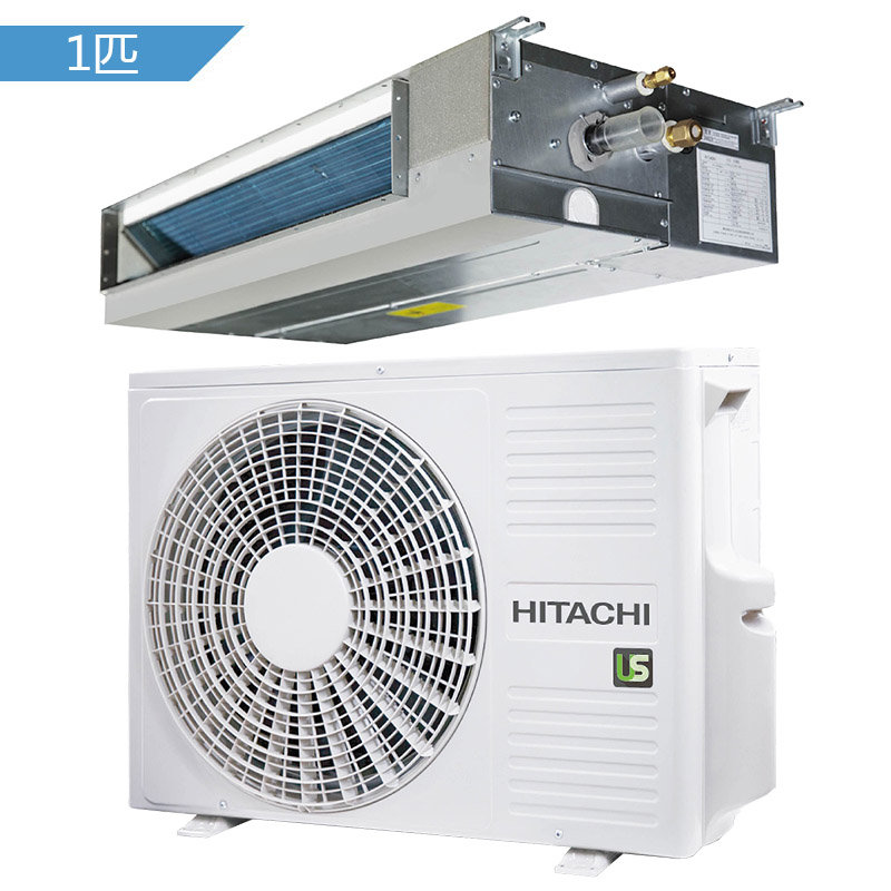 日立(hitachi) rpiz-25hn7qa/p 1匹天花板内置薄型us风管机一拖一(免