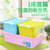 塑料收纳箱 物品整理箱 衣物玩具收纳盒密封置物箱三件套(天蓝色 纯色盖)第2张高清大图