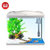 森森鱼缸水族箱生态桌面金鱼缸玻璃迷你小型客厅鱼缸龟缸中型造景(HR-黑380（送17套）)第2张高清大图
