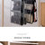 JM包包整理收纳袋挂袋墙挂式家用置物衣柜收纳架(黑色 2个装)第7张高清大图