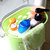 琳琅集 浴室手提式小号洗澡篮塑料镂空沐浴收纳篮收纳水果筐(小号蓝色)第4张高清大图