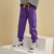 龙之涵儿童工装卫裤紫色160其他 版型宽松，舒适透气第5张高清大图
