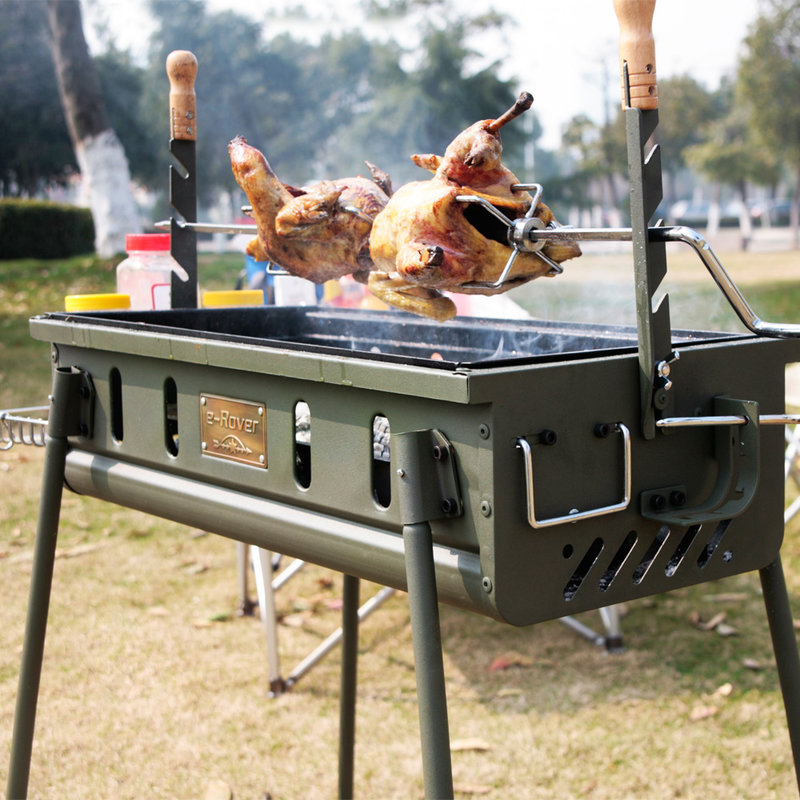 烧烤世家 烧烤架 户外便携 木炭家用烧烤炉 大号加厚烤肉架子