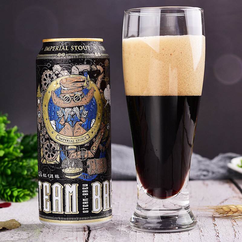 steambrew精酿黑啤酒帝国世涛500ml12国美超市甄选