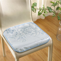 晶丽莱 冰丝坐垫餐椅垫凉席椅子垫冰丝垫子A(蓝色 40X40cm)