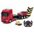 星辉Rastar奔驰遥控车拖车玩具组合互动玩具套装电动遥控拖车(红色)第2张高清大图