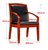 宏图景时斜扶手办公椅会议椅HTJS-Y012(红棕色 实木)第5张高清大图