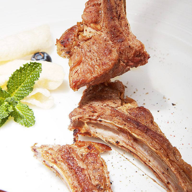 大庄园带骨羊排原切羊肉炖煮食材肥瘦相间1200g袋生鲜国美超市甄选