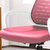 匠林家私电脑椅家用升降椅子办公椅子电脑椅(粉色 白框)第4张高清大图