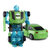星辉rastar RS战警手动变形机器人1:64儿童玩具合金模型汽车人(66240绿色)第4张高清大图