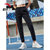 安踏女子梭织运动长裤夏季吸湿速干收口透气款XS黑 国美超市甄选第3张高清大图
