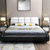 佐菲亚真皮床 现代简约1.8米1.5米双人床大气婚床主卧欧式皮床(单床+2柜+椰棕床垫 1.8米)第2张高清大图