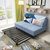 TIMI 现代沙发 沙发床 布艺沙发 可折叠沙发 多功能沙发 客厅沙发(浅蓝色 1米)第3张高清大图