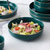 松发瓷器轻奢金边韩式面碗汤碗沙拉碗7.5英寸面碗-孔雀绿 环保材质第3张高清大图