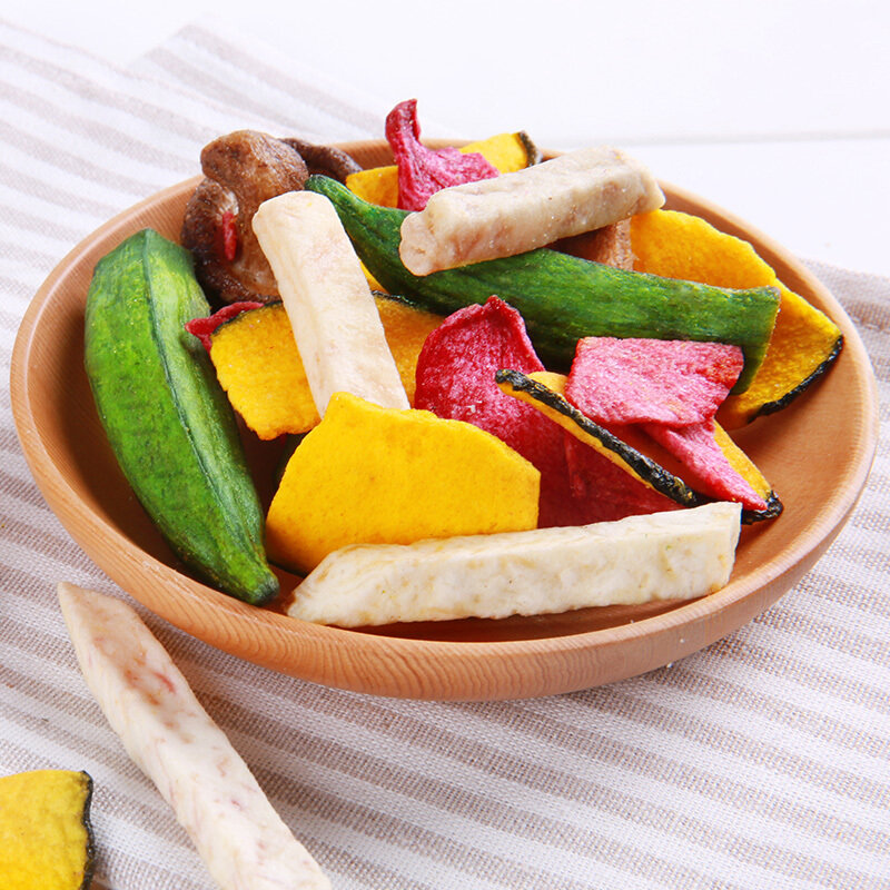 百草味什锦蔬菜脆60g蔬菜干休闲零食混合装果干