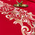 公主风60s支长绒棉贡缎四件套红色婚庆刺绣被套全棉1.8m床上用品(迎喜)第3张高清大图