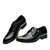 Jinho金猴 时尚英伦风气质 商务休闲 系带舒适透气男单鞋Q2936(黑色 40)第5张高清大图