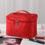 新款网红化妆包大容量大号手提时尚可爱女洗漱包随身旅行包收纳盒(大号字母大红)第3张高清大图