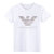 欧洲站美杜莎夏季2020新款潮流牌男士丝光棉烫钻短袖T恤大码体恤4(2XL 白色)第2张高清大图