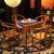 花格小方桌 明清古典镂空方桌实木餐桌(草晶石 1.2米)第2张高清大图