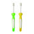 贝亲 3阶段1-3岁训练牙刷(绿色+黄色) 10852第3张高清大图