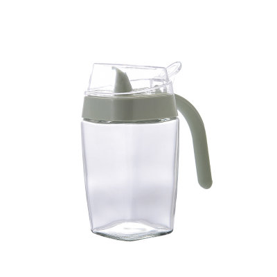 创意厨房用品大容量玻璃防漏调味瓶B816密封透明油壶酱油醋瓶批发(大号绿色)